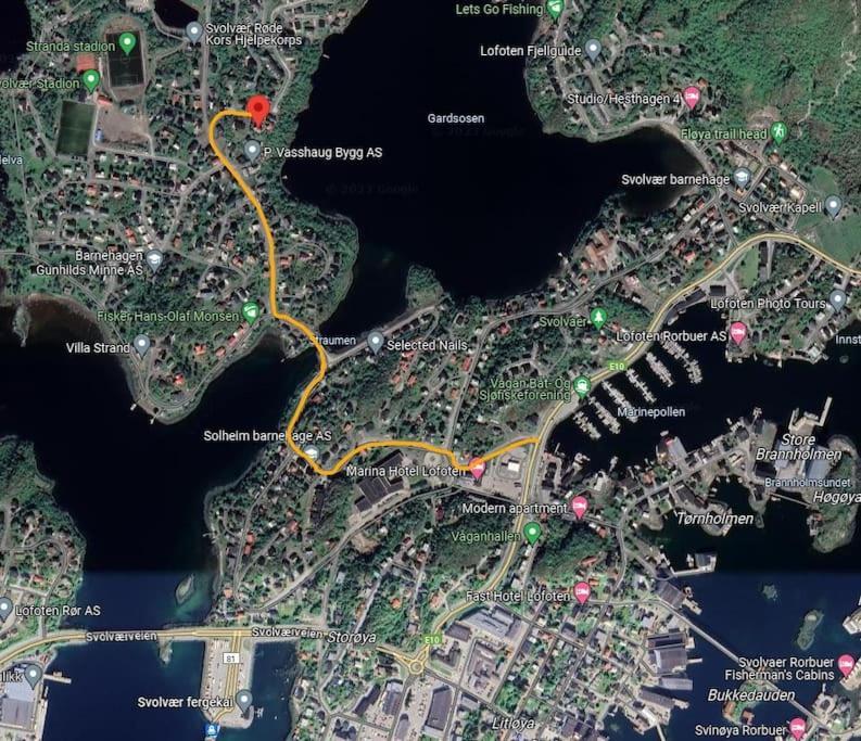 Hytte I Svolvær Buitenkant foto